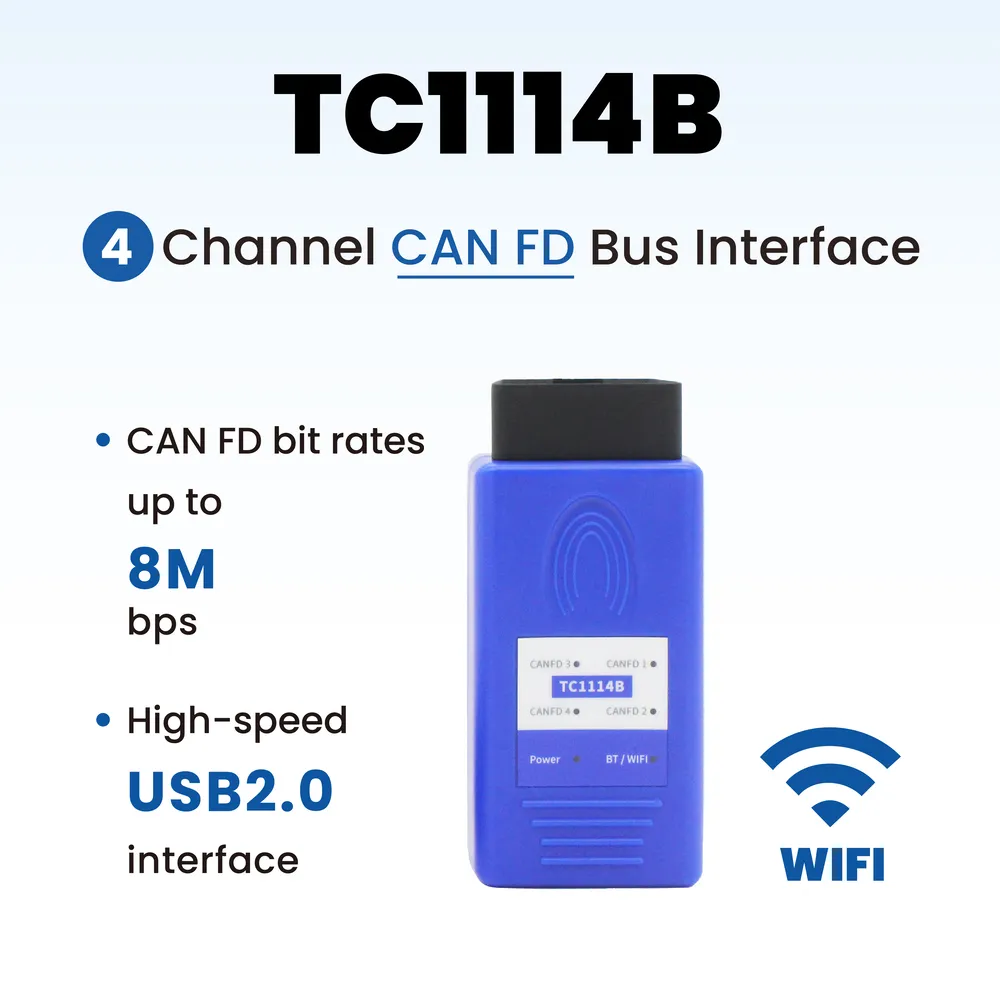 4 CAN FD to USB/WIFI – TC1114B