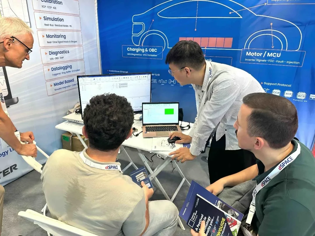TOSUN Technology Concludes Successful Showcase at Automotive Testing Expo Europe 2026, Sets Sights on Shanghai Event 3 TOSUN engineer demonstrating TSMaster software features to visitors at Automotive Testing Expo Europe 2026